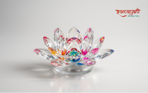 Feng Shui Rotating Harmony Lotus Crystal